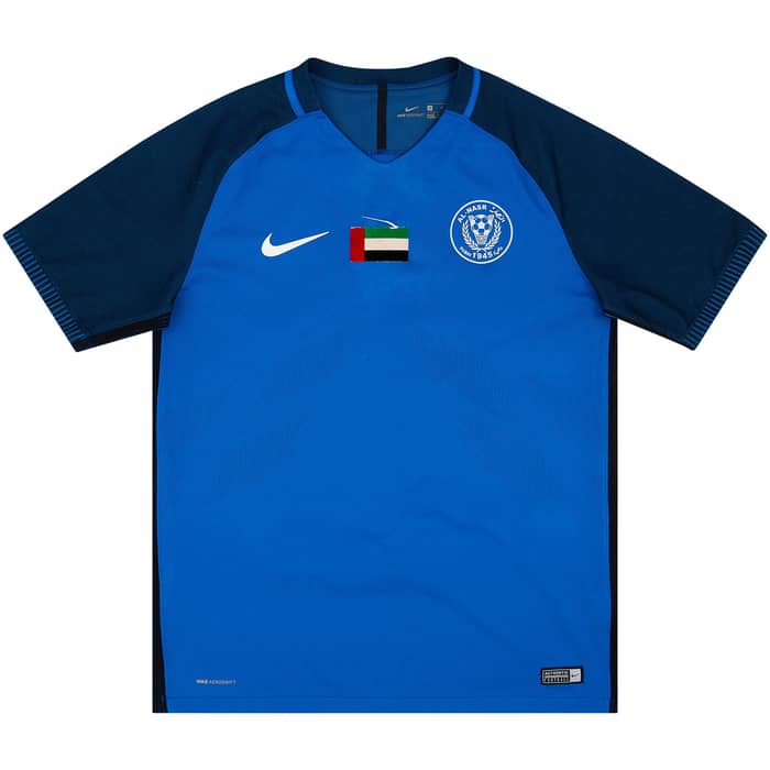 2017-18 Al-Nasr Player Issue Home Shirt Khalid.J #4 - 6/10 - (M)