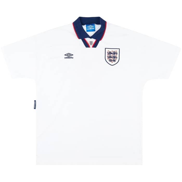 1993-95 England Home Shirt #9 - 9/10 - (XL)