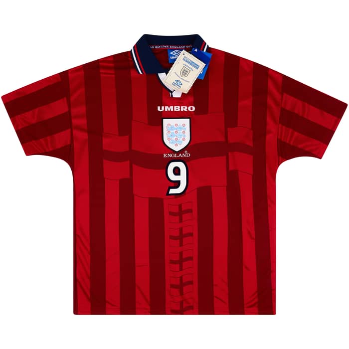 1997-99 England Away Shirt Shearer #9 (XL)