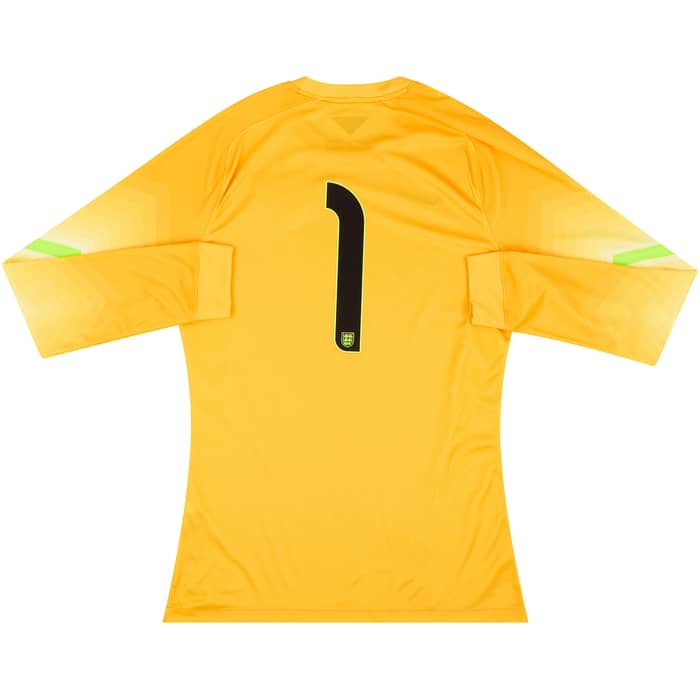 2014-15 England Player Issue GK Shirt #1 - 9/10 - (L)