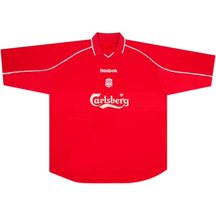 2000-02 Liverpool Home Shirt Gerrard #17 - Very Good 6/10 - (XXL)