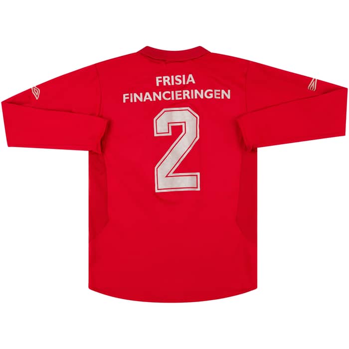 2005-06 AZ Alkmaar Home L/S Shirt #2 - 7/10 - (S)
