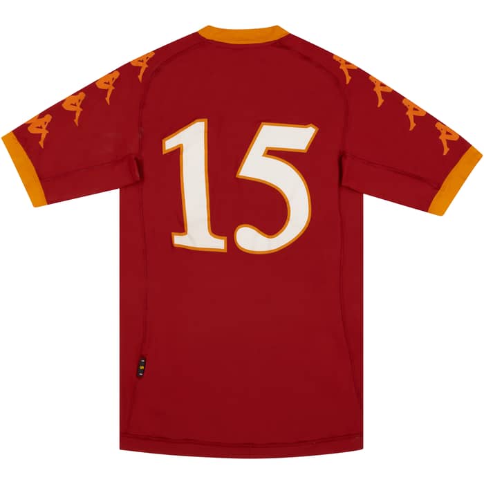 2010-11 Roma Home Shirt #15 - 9/10 - (S)
