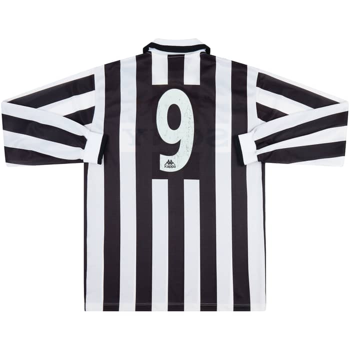 1995-97 Juventus Home L/S Shirt #9 - 7/10 - (XL)