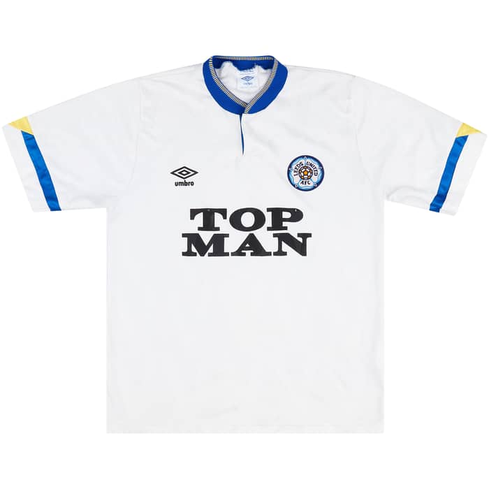 1990-91 Leeds United Home Shirt - 7/10 - (M)