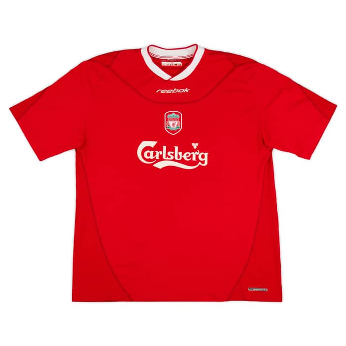 2002-04 Liverpool Home Shirt Xavier #3 - 6/10 - (XL)