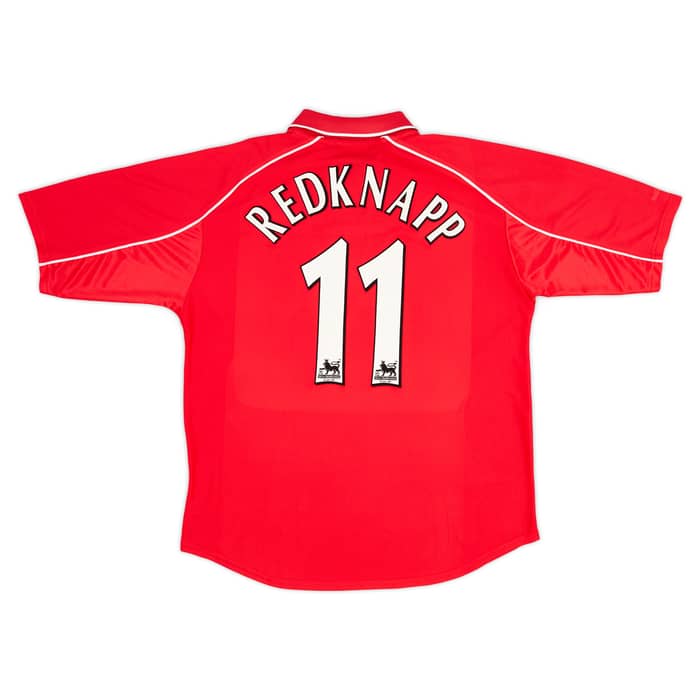2000-02 Liverpool Home Shirt Redknapp #11 - Excellent 8/10 - (XL)