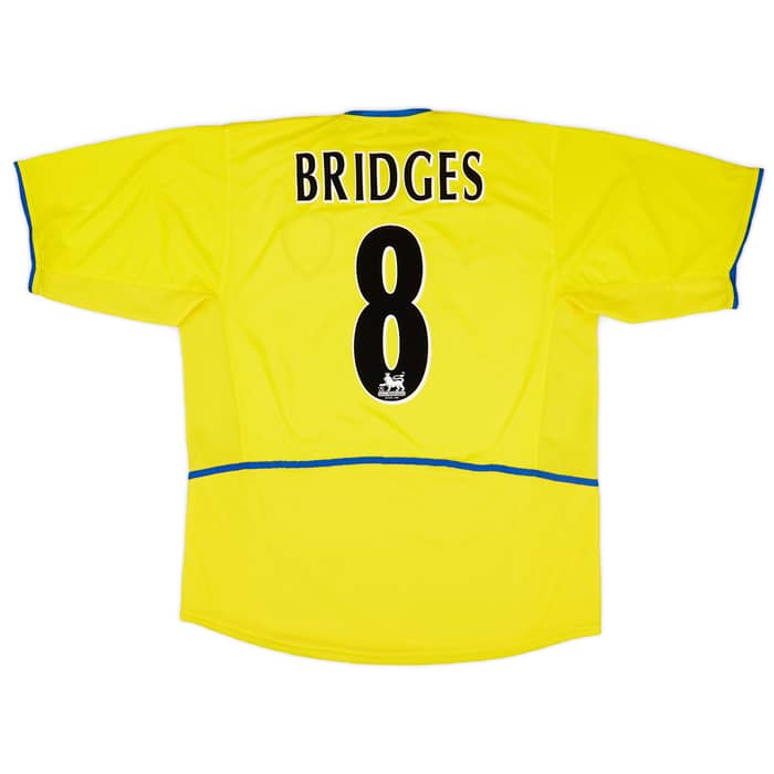 2002-03 Leeds United Away Shirt Bridges #8 - 8/10 - (XL)