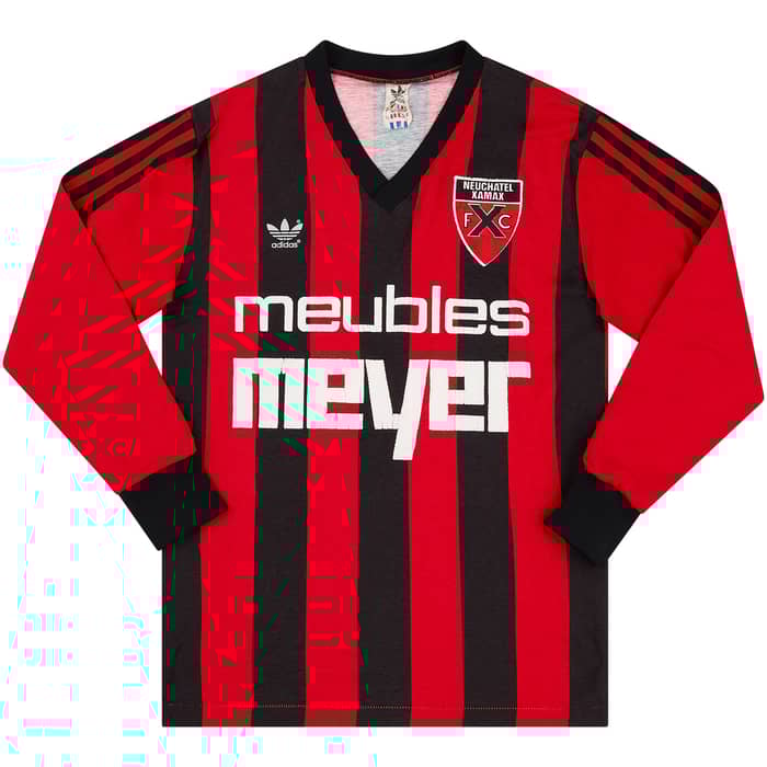 1985-87 Neuchatel Xamax Home L/S Shirt - 5/10 - (S)