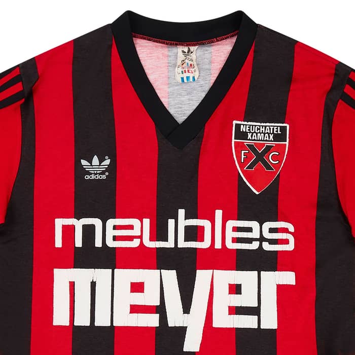 1985-87 Neuchatel Xamax Home L/S Shirt - 5/10 - (S)