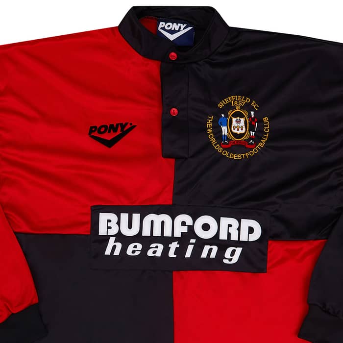 1995-96 Sheffield FC Home L/S Shirt - 10/10 - M