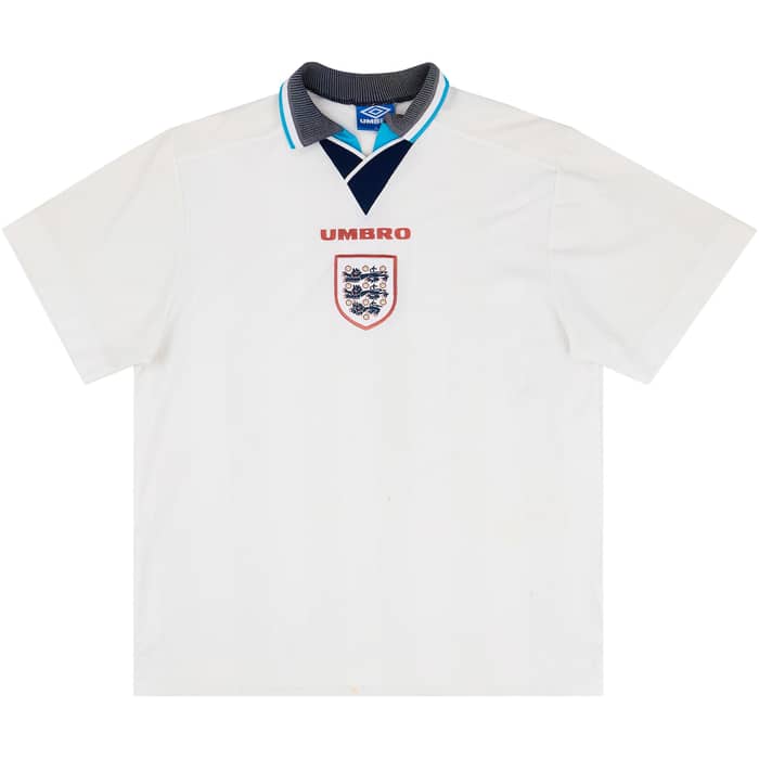 1995-97 England Home Shirt - 5/10 - (XL)