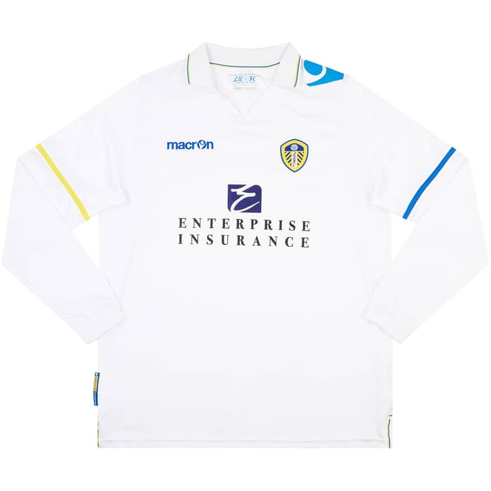 2011-12 Leeds United L/S Home Shirt - 8/10 - (XXL)