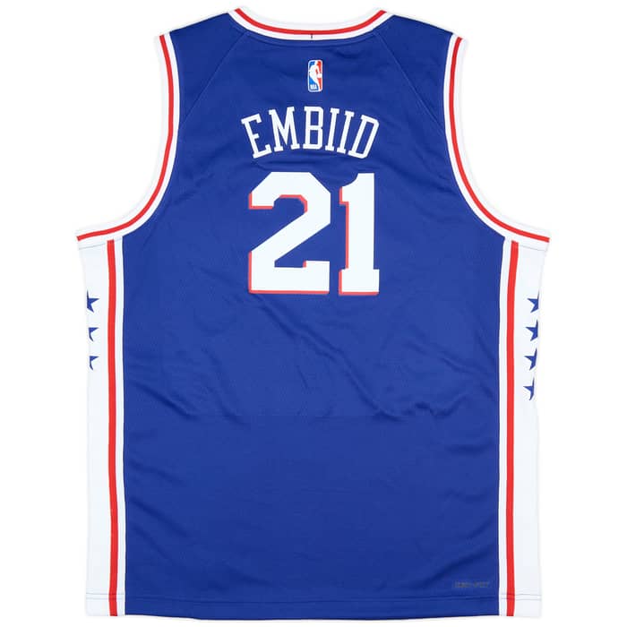 2017-24 Philadelphia 76ers Embiid #21 Nike Swingman Away Jersey (XL.Kids)