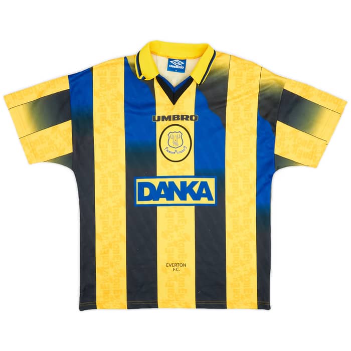 1996-98 Everton Away Shirt Ferguson #9 - 6/10 - (M)