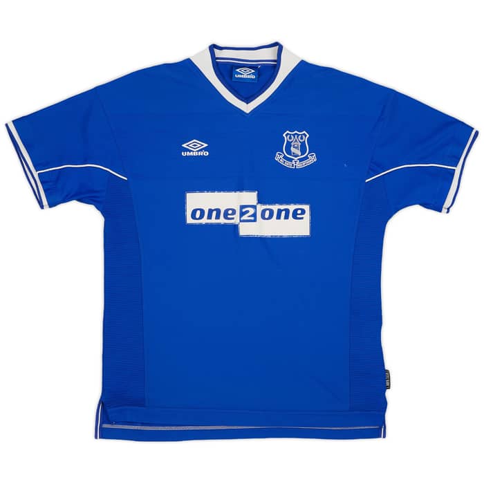 1999-00 Everton Home Shirt Collins #7 - 7/10 - (XL)