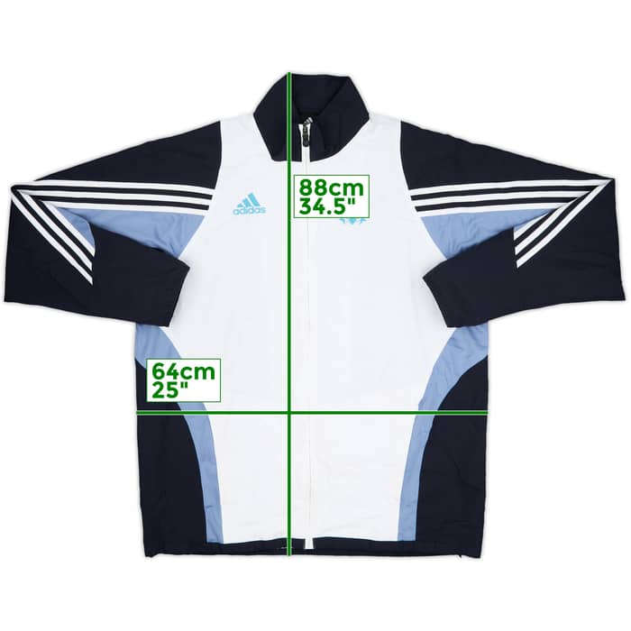 2003-04 Olympique Marseille adidas Track Jacket - 8/10 - (L)