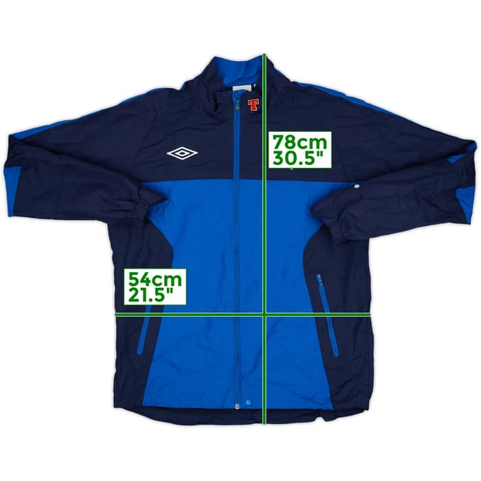 2010-11 Rangers Umbro Hooded Rain Jacket - 8/10 - (M)