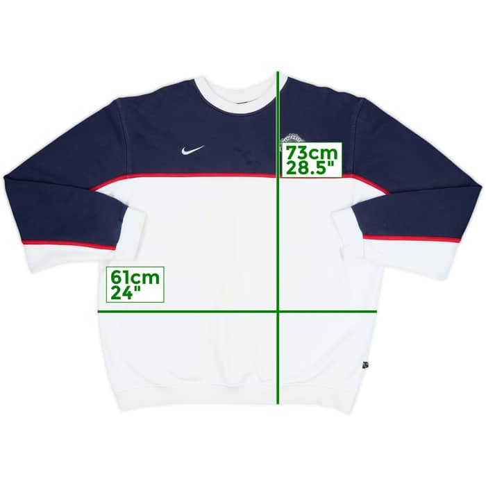 2003-04 Manchester United Nike Sweat Top - 6/10 - (XL)