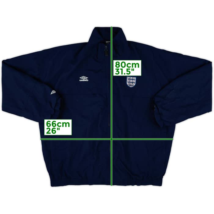 2000-02 England Umbro Track Jacket - 8/10 - (XL)