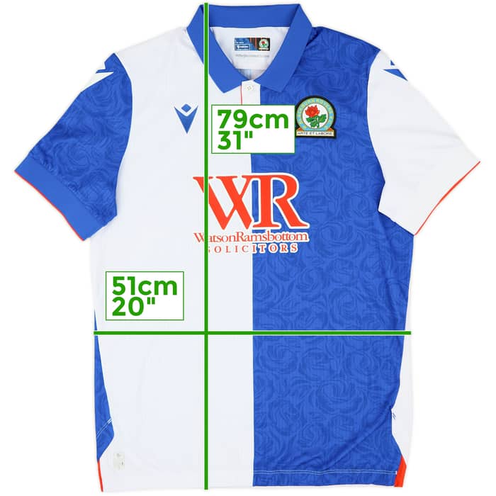 2024-25 Blackburn Rovers Home Shirt - 10/10 - (L)