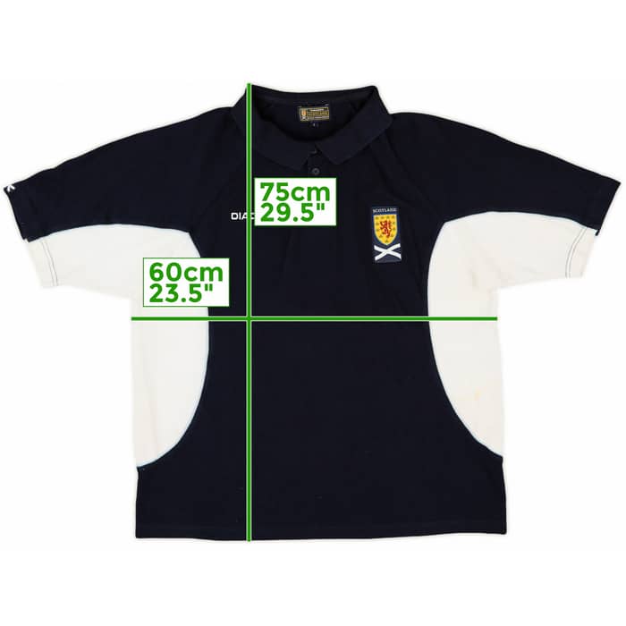 2003-04 Scotland Diadora Polo Shirt - 7/10 - (L)