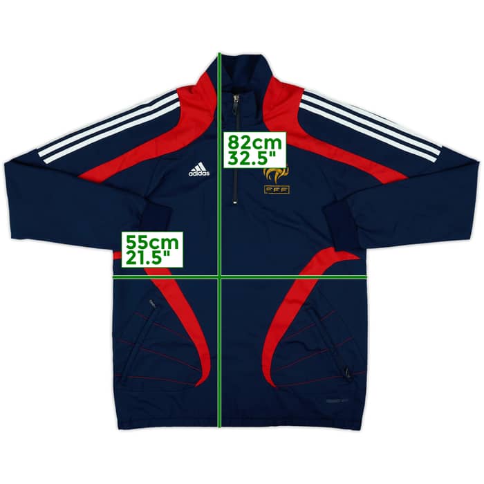 2007-08 France Player Issue Formotion 1/4 Zip Drill Top - 8/10 - (S)