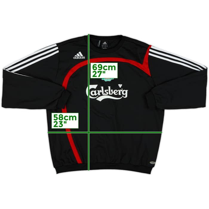2007-08 Liverpool adidas Sweat Top - 8/10 - (L)