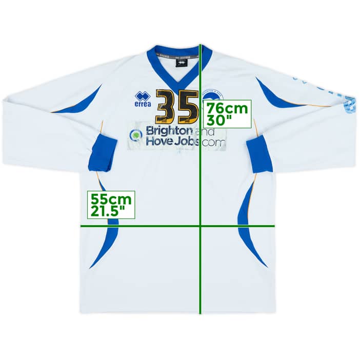 2011-12 Brighton Errea Player Issue Drill Top #35 - 3/10 - (L)