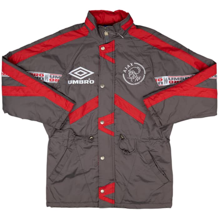 1995-96 Ajax Umbro Padded Bench Coat - 8/10 - (XL.Boys)