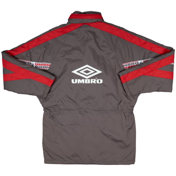 1995-96 Ajax Umbro Padded Bench Coat - 8/10 - (XL.Boys)