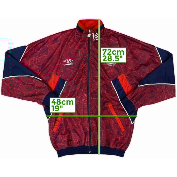 1992-93 Aberdeen Umbro Track Jacket - 8/10 - (S)