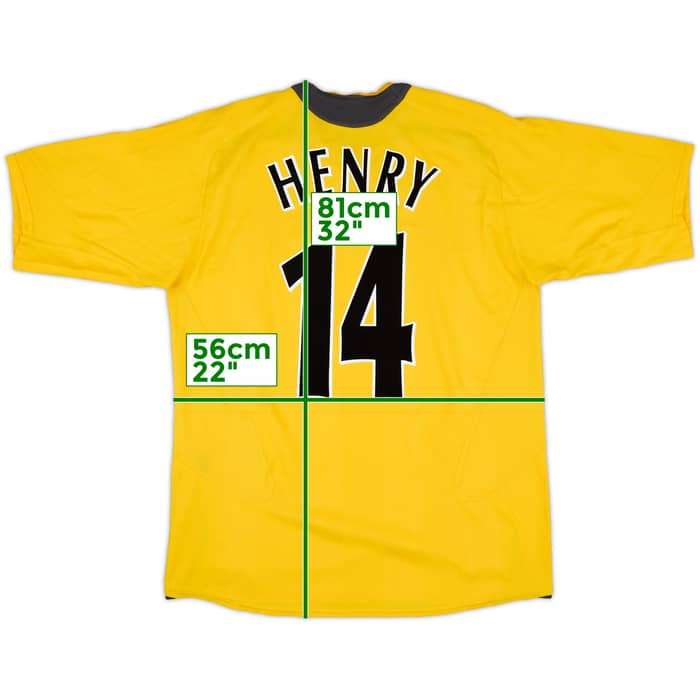 2005-06 Arsenal Away Shirt Henry #14 - 8/10 - (L)