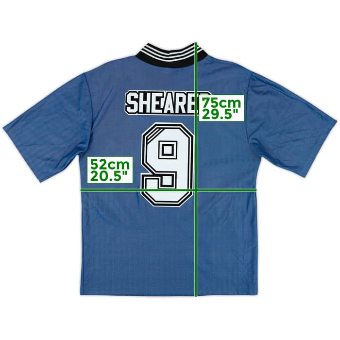 1996-97 Newcastle Away Shirt Shearer #9 - 9/10 - (M)