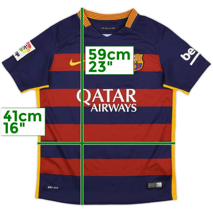2015-16 Barcelona Home Shirt - 6/10 - (M.Boys)
