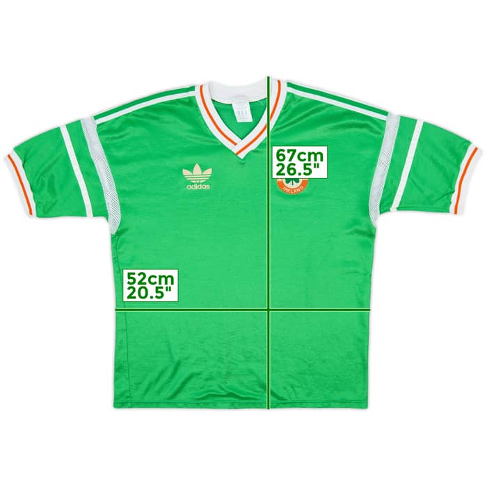 1988-90 Ireland Home Shirt - 8/10 - (L)