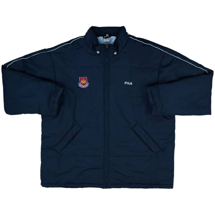 2000-03 West Ham Fila Padded Bench Coat - 8/10 - (XL)