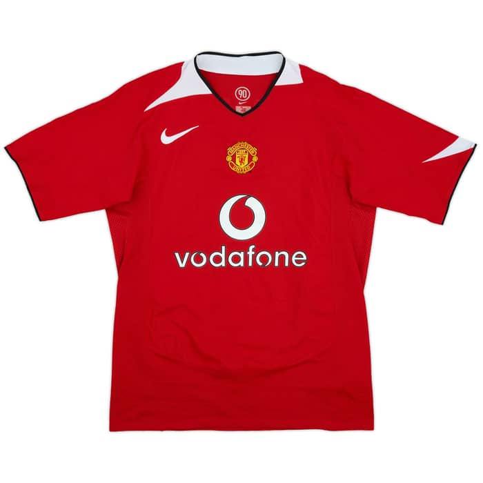 2004-06 Manchester United Home Shirt Smith #14 - 5/10 - (M)