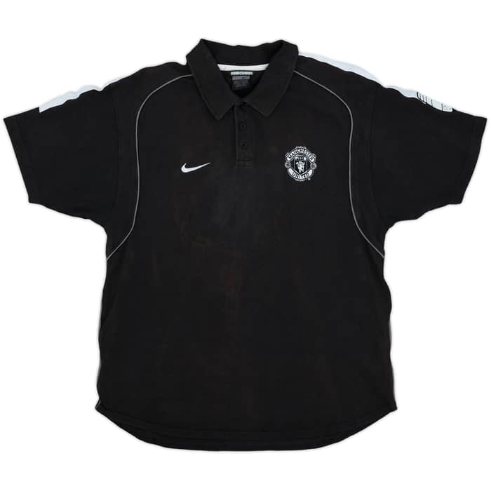 2002-03 Manchester United Nike Polo Shirt - 9/10 - (M)