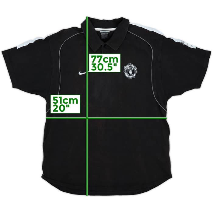 2002-03 Manchester United Nike Polo Shirt - 9/10 - (M)