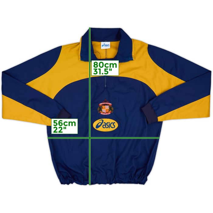 1997-98 Sunderland Asics 1/4 Zip Drill Top - 8/10 - (L)