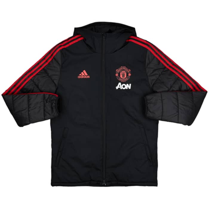 2018-19 Manchester United adidas Padded Bench Coat - 10/10 - (S)