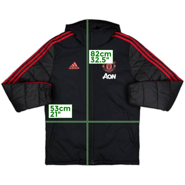 2018-19 Manchester United adidas Padded Bench Coat - 10/10 - (S)