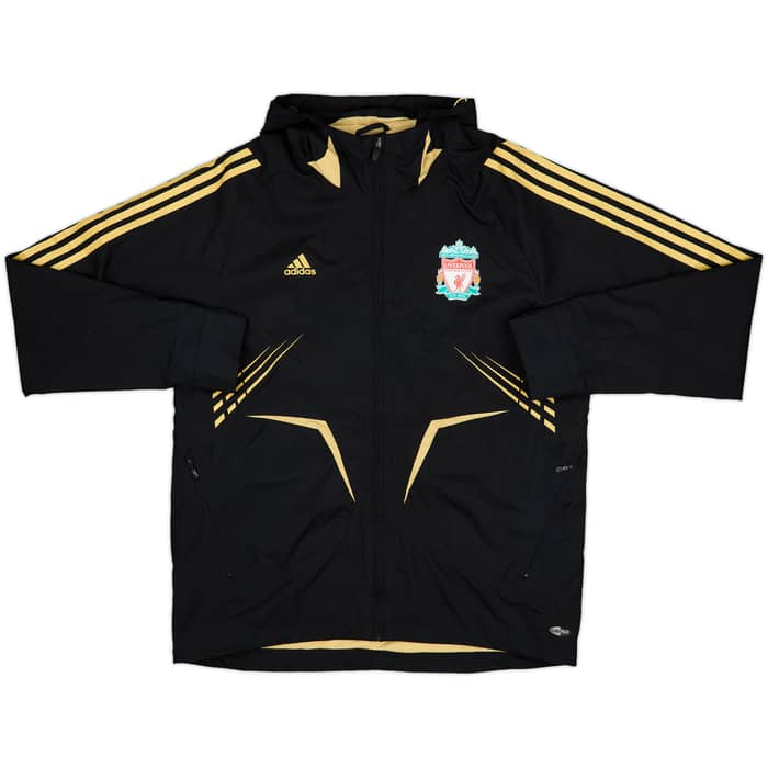 2008-09 Liverpool adidas Hooded Rain Jacket - 8/10 - (L)