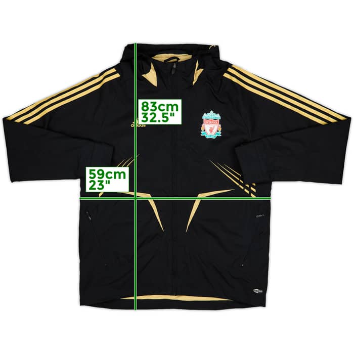 2008-09 Liverpool adidas Hooded Rain Jacket - 8/10 - (L)