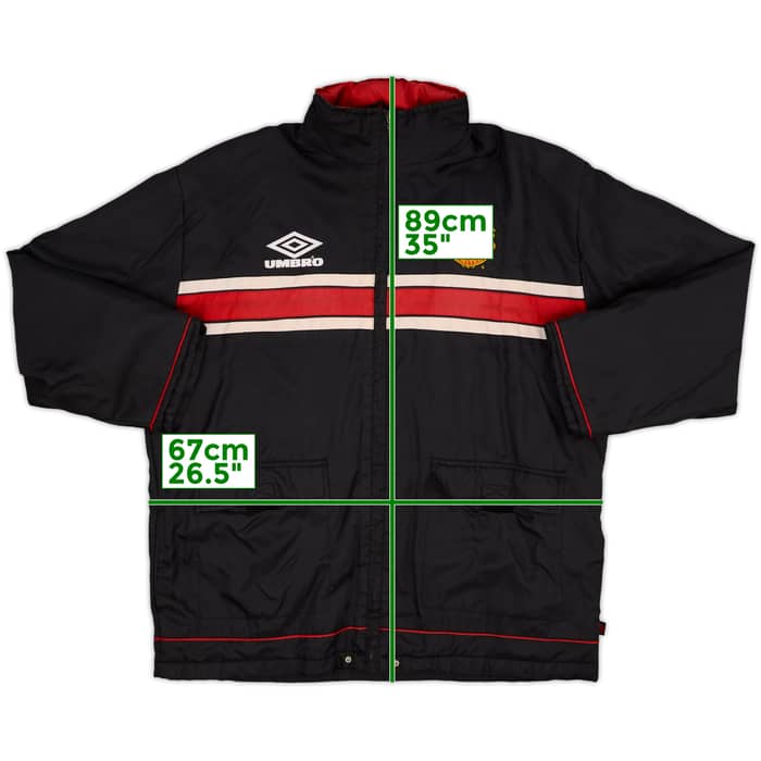 1998-99 Manchester United Umbro Padded Bench Coat - 6/10 - (XL)