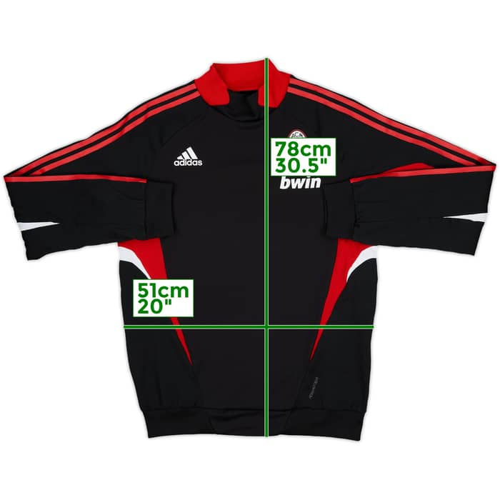 2008-09 AC Milan adidas Drill Top - 8/10 - (M/L)