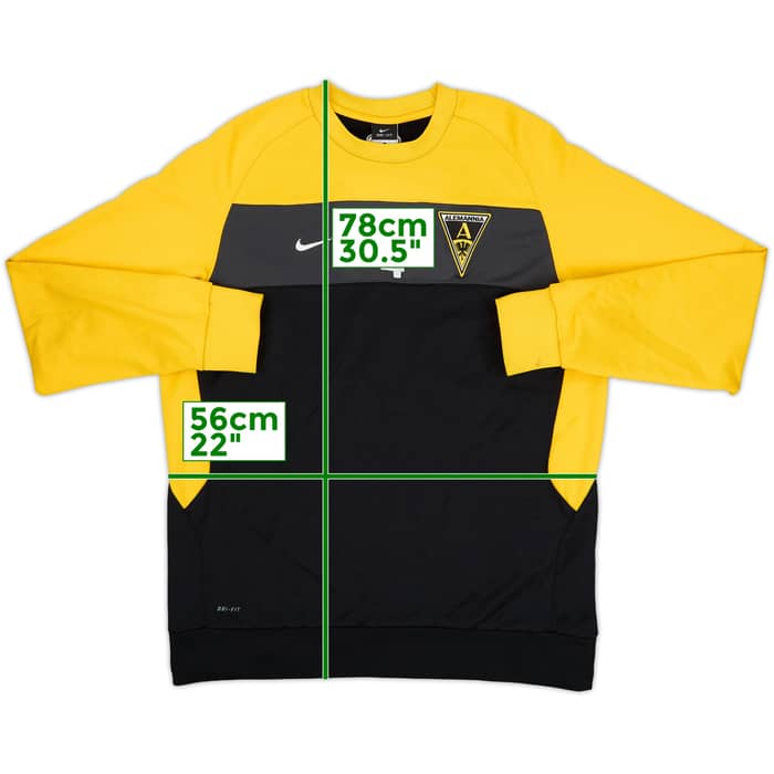 2010-11 Alemannia Aachen Nike Player Issue Sweat Top #4 - 6/10 - (L)