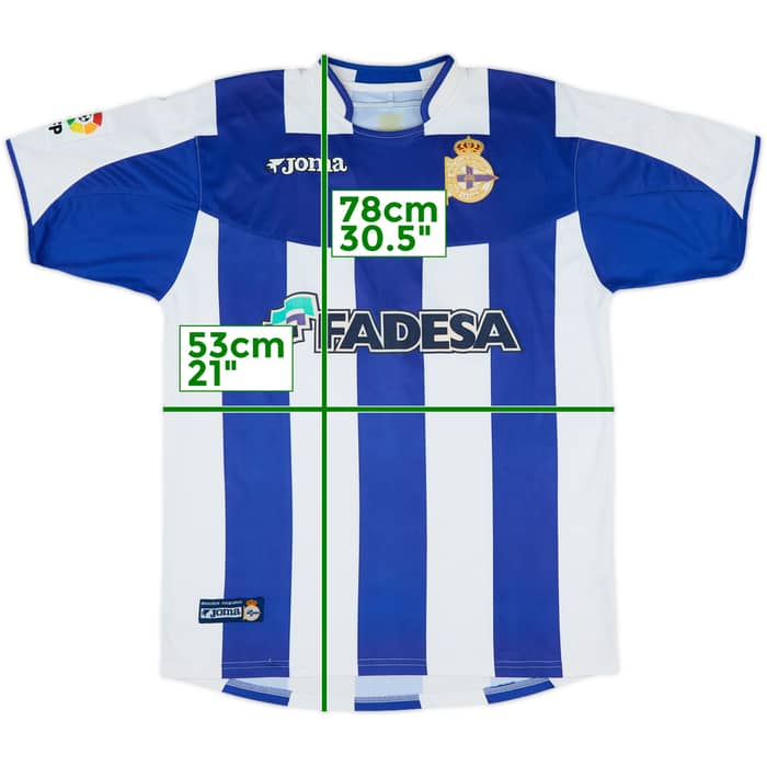 2003-04 Deportivo de La Coruna Home Shirt D.Tristan #9 - 4/10 - (L)