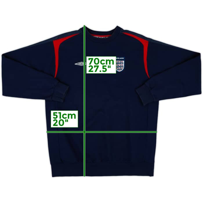 2006-08 England Umbro Sweat Top - 9/10 - (S)